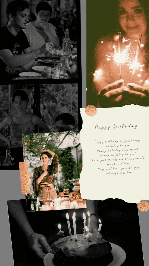 A collage made in PicCollage โ Custom Birthday Greetings