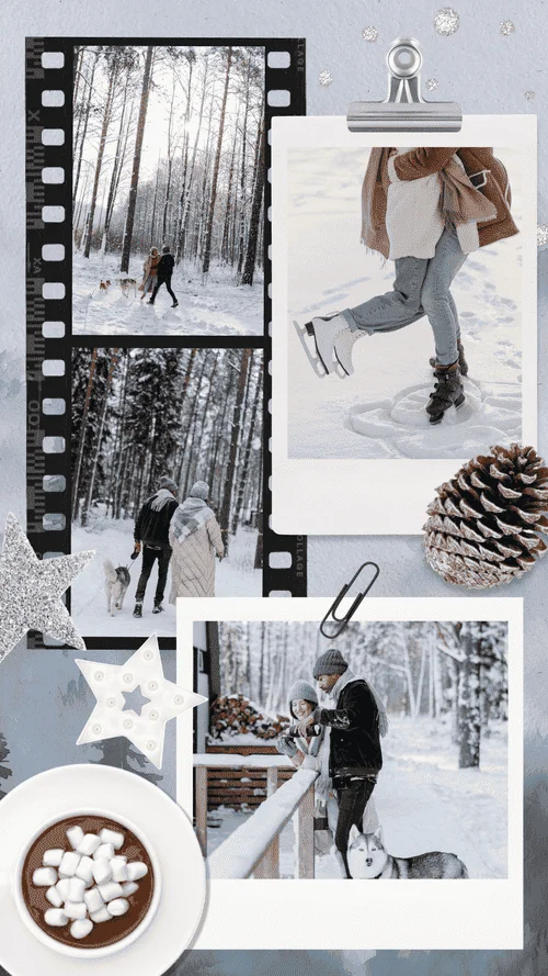 A collage made in PicCollage โ Holiday Cards That Wow