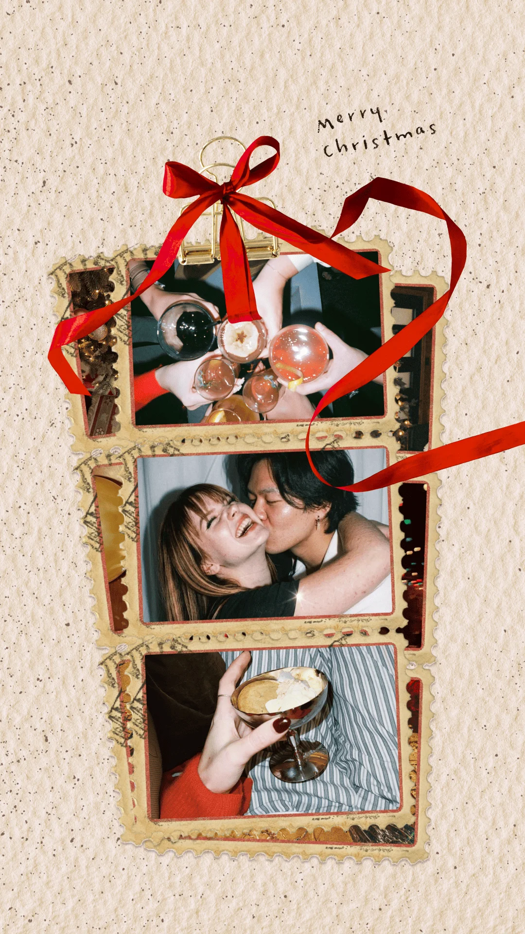 A collage made in PicCollage โ Holiday Cards That Wow
